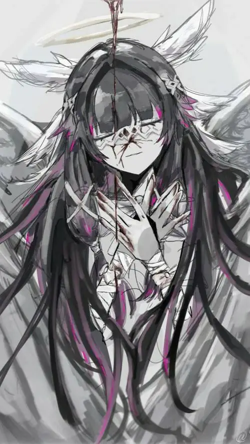 ai character: columbina Ángel  background
