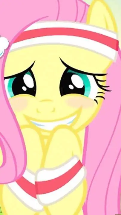 ai character: Fluttershy  background