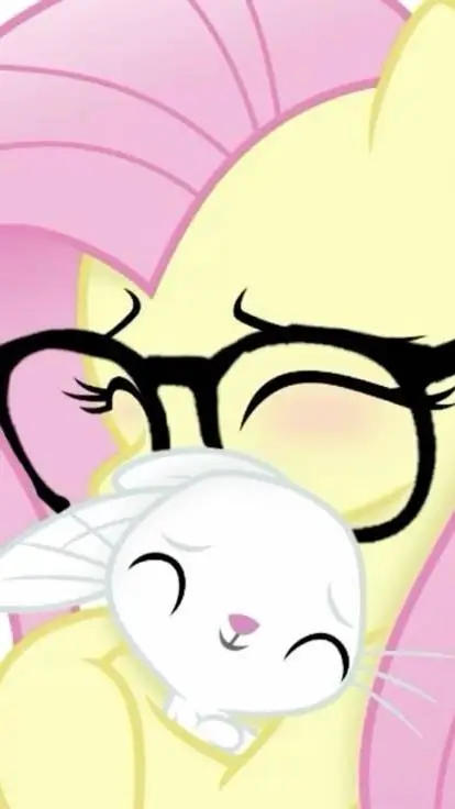 ai character: Fluttershy  background