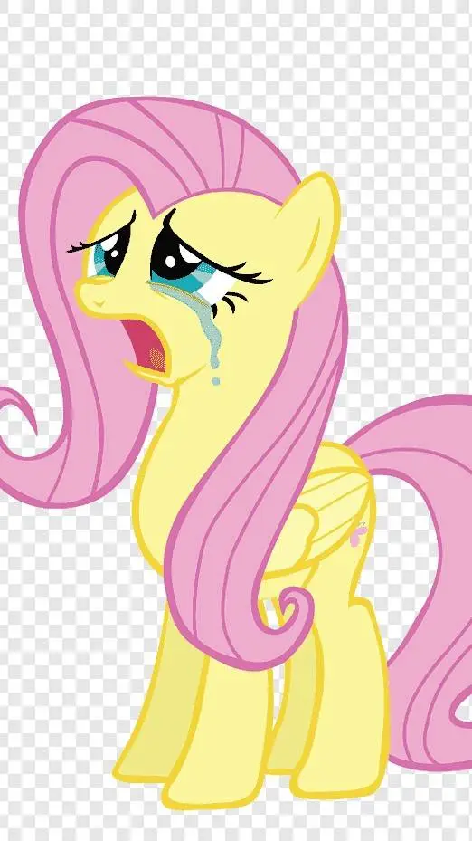 ai character: Fluttershy  background