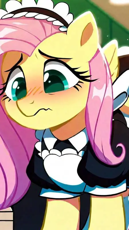 ai character: Fluttershy  background
