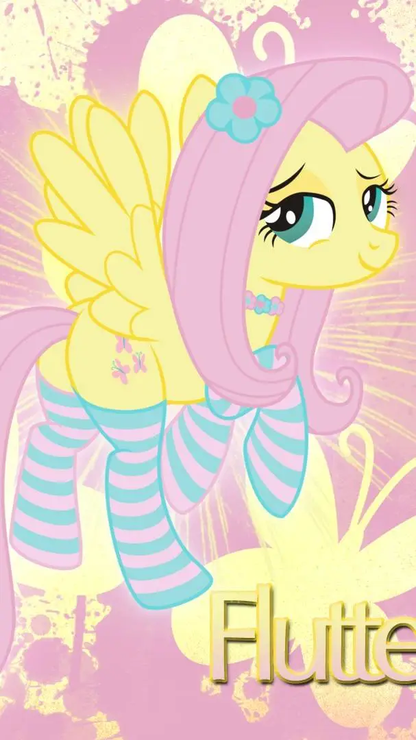 ai character: Fluttershy  background