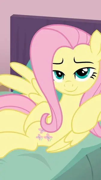 ai character: Fluttershy  background