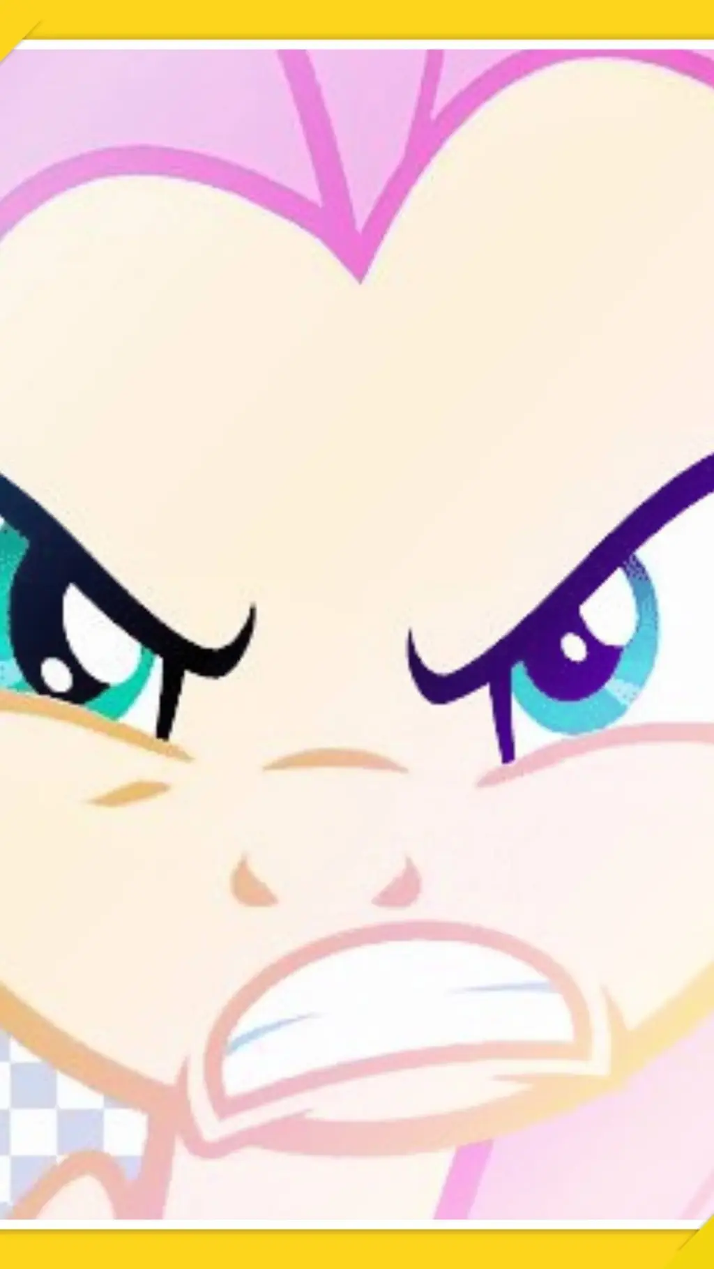 ai character: Fluttershy  background
