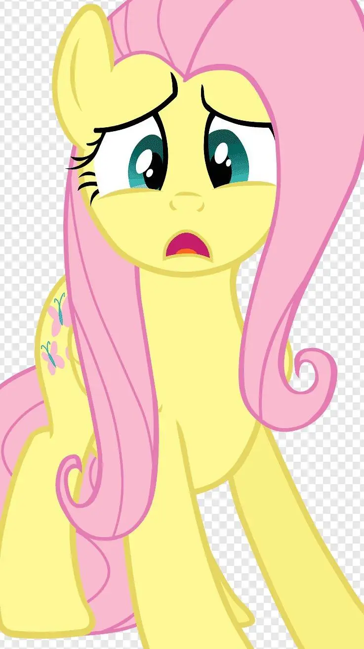 ai character: Fluttershy  background