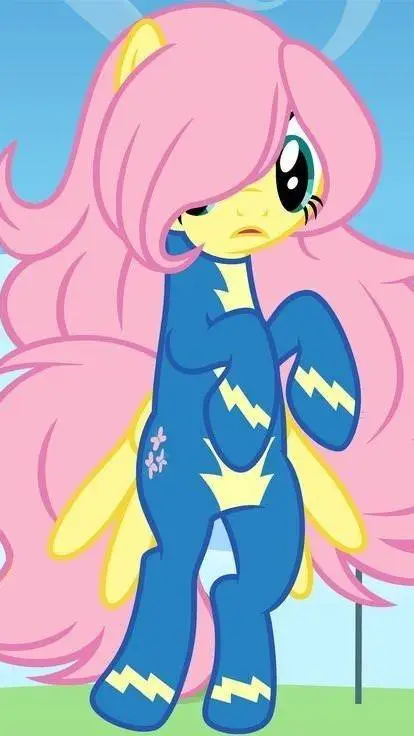 ai character: Fluttershy  background