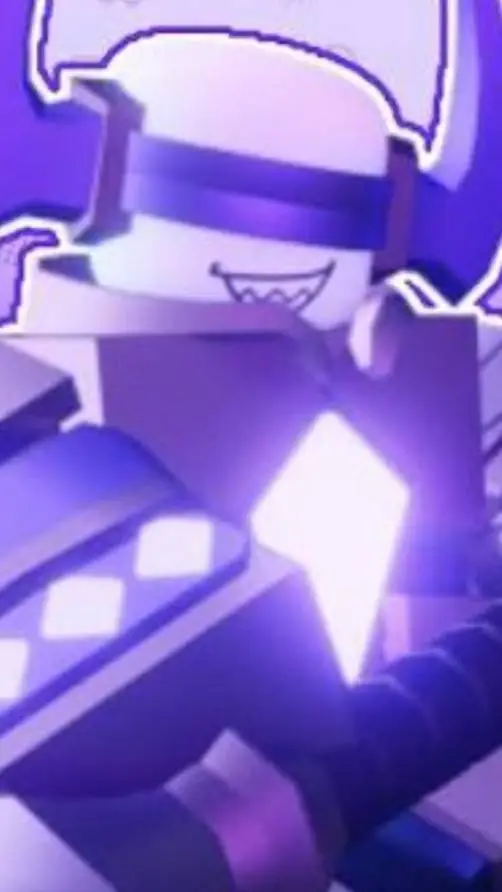 ai character: ⚪💜~(Ban Hammer)~💜⚪ background