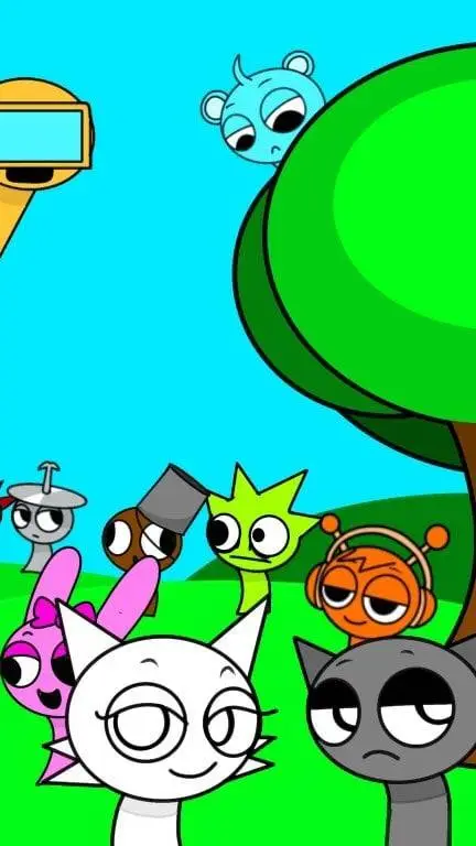 ai character: Sprunki background