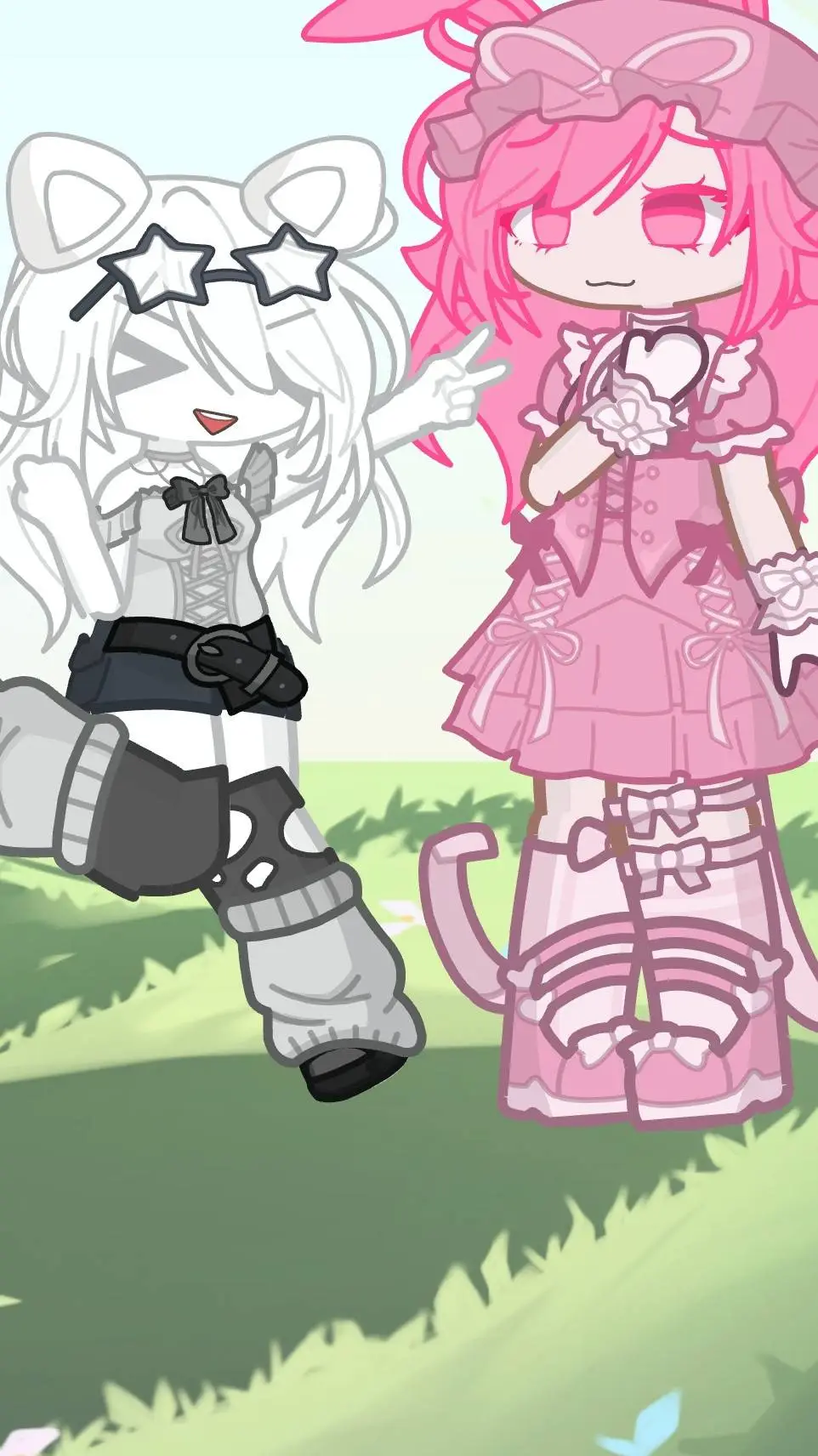 ai character: Wenda and Pinki background