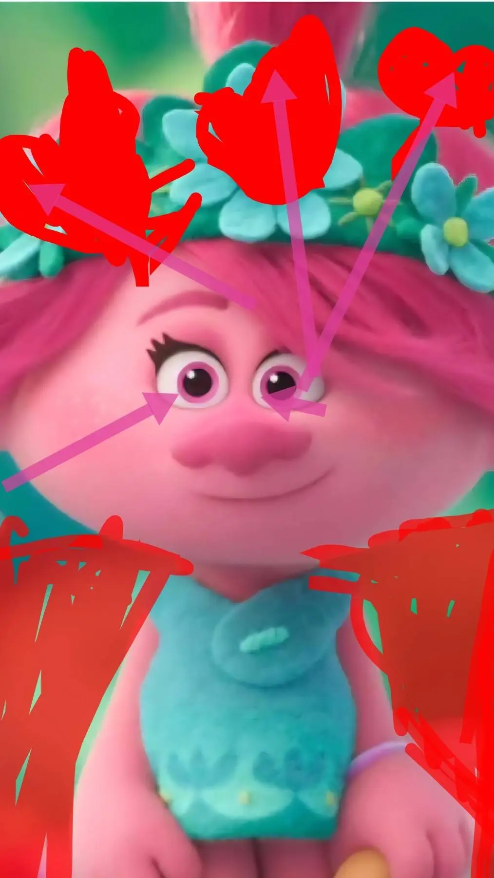 ai character: SUPER POPPY background