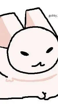 ai character: 🐰🗿 Gubby🗿🐰 background