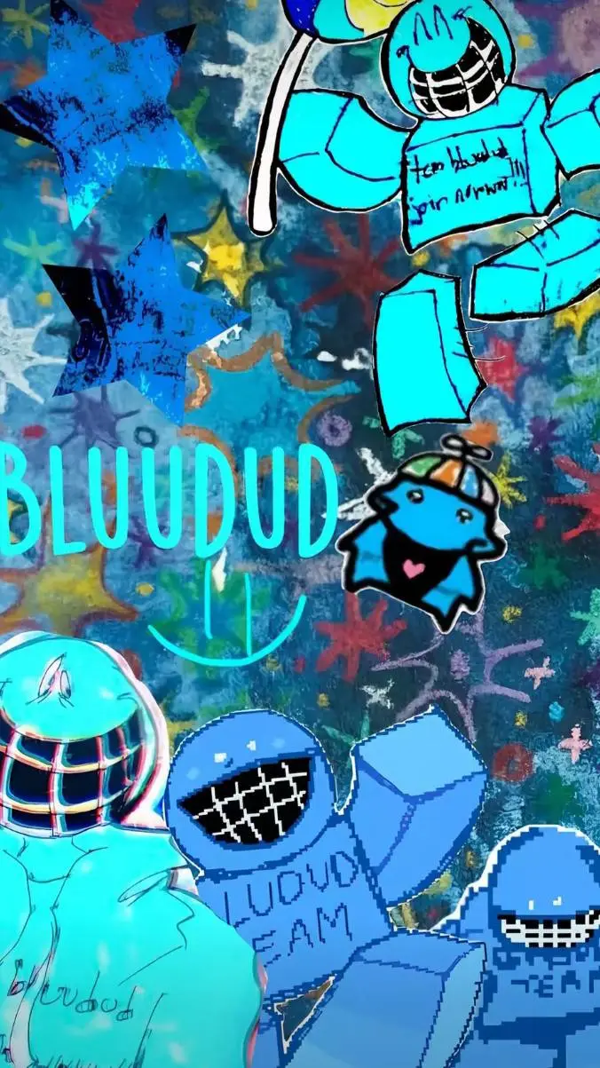 ai character: bluudud background