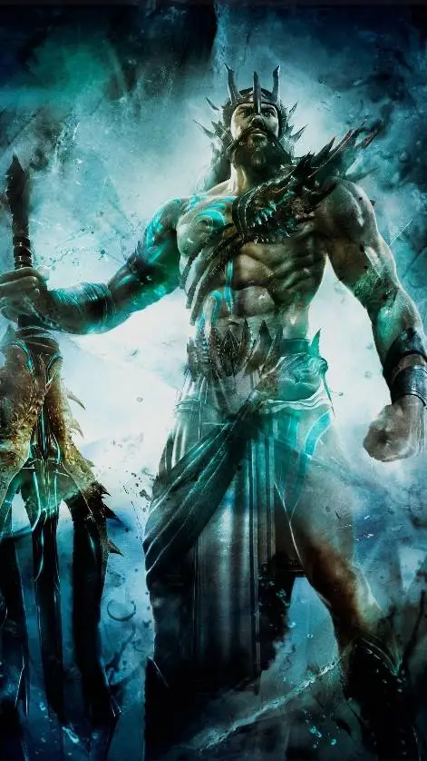 ai character: Poseidon love background