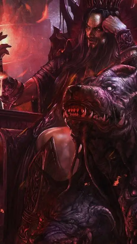 ai character: Hades  background