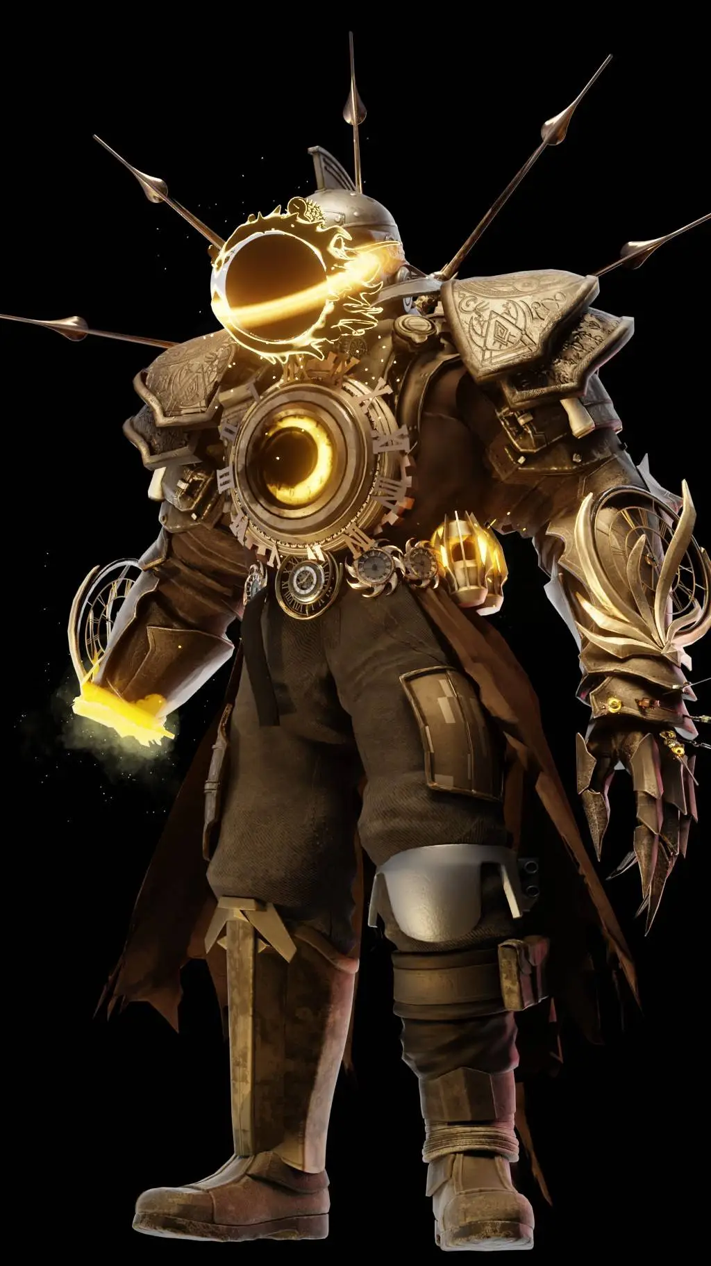 ai character: sinister Titan  background