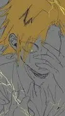 ai character: Denki Kaminari sad background
