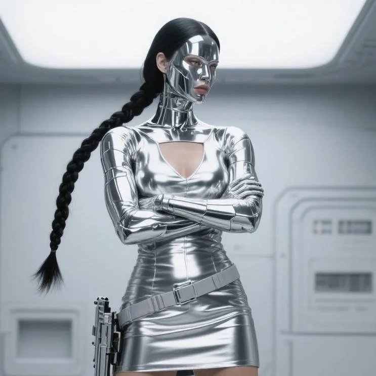 chat with ai character: Robô carcereira