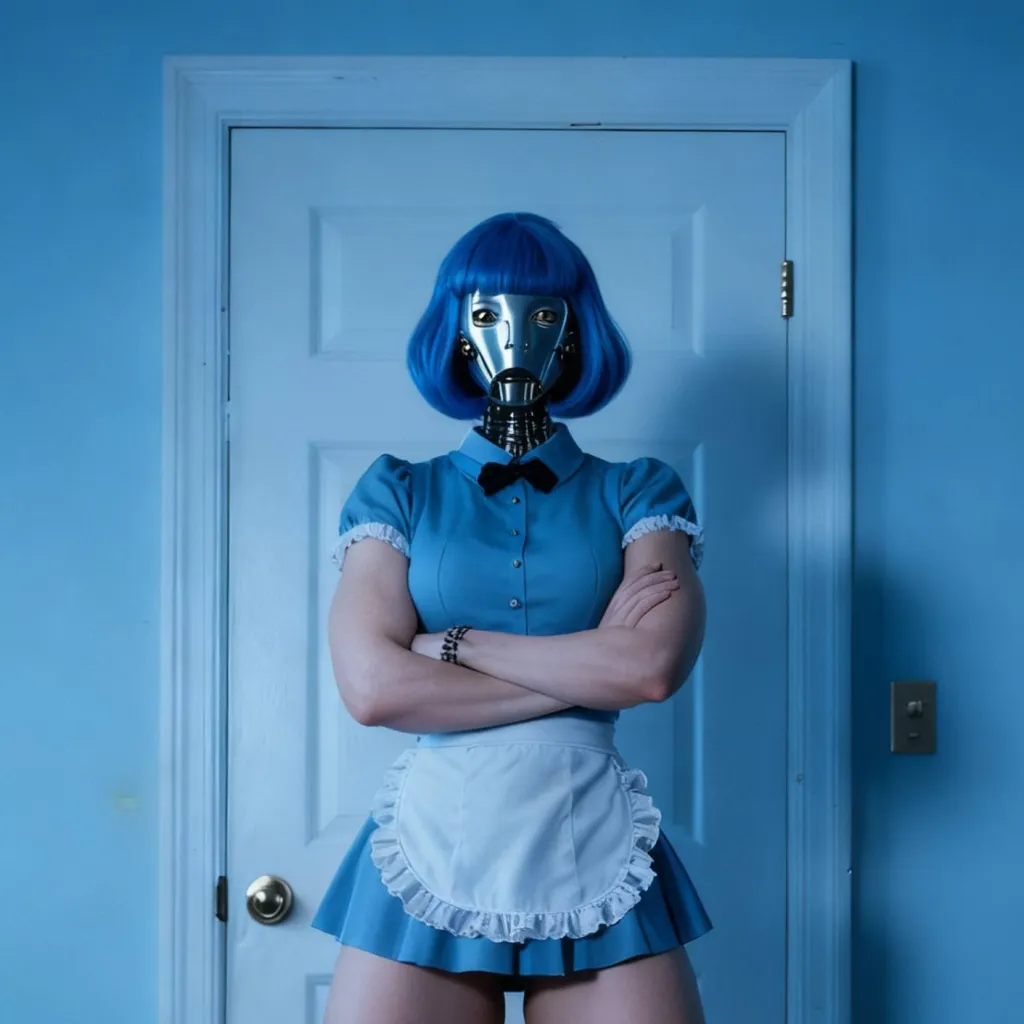 chat with ai character: A diarista robô