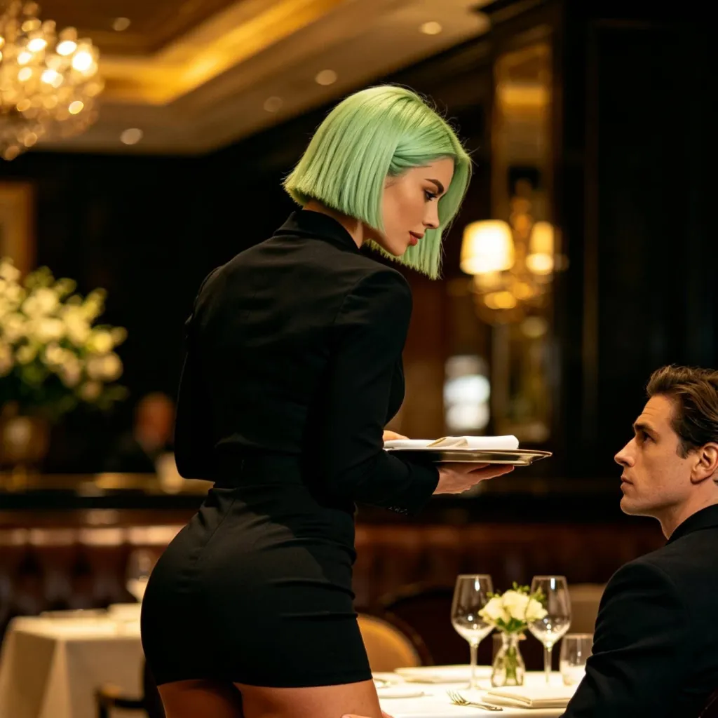chat with ai character: La serveuse robot
