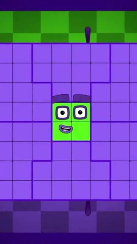 ai character: Numberblocks 64 background