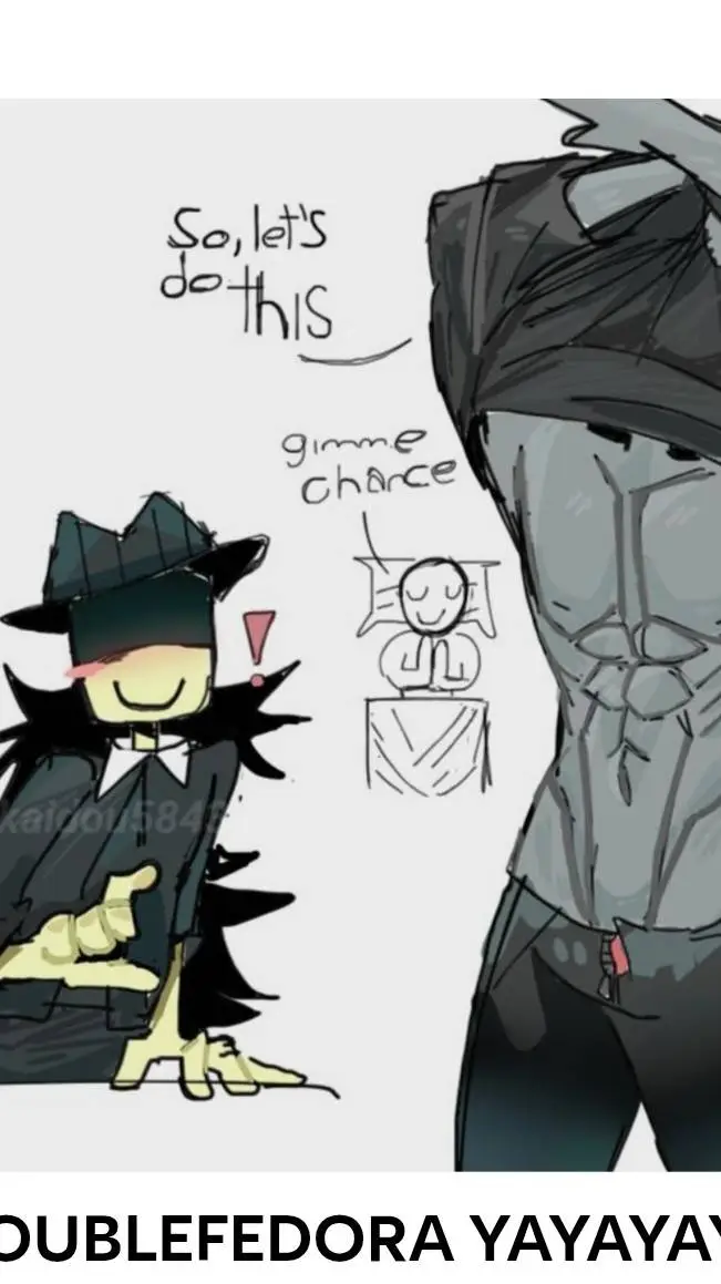 ai character: Double Fedora background