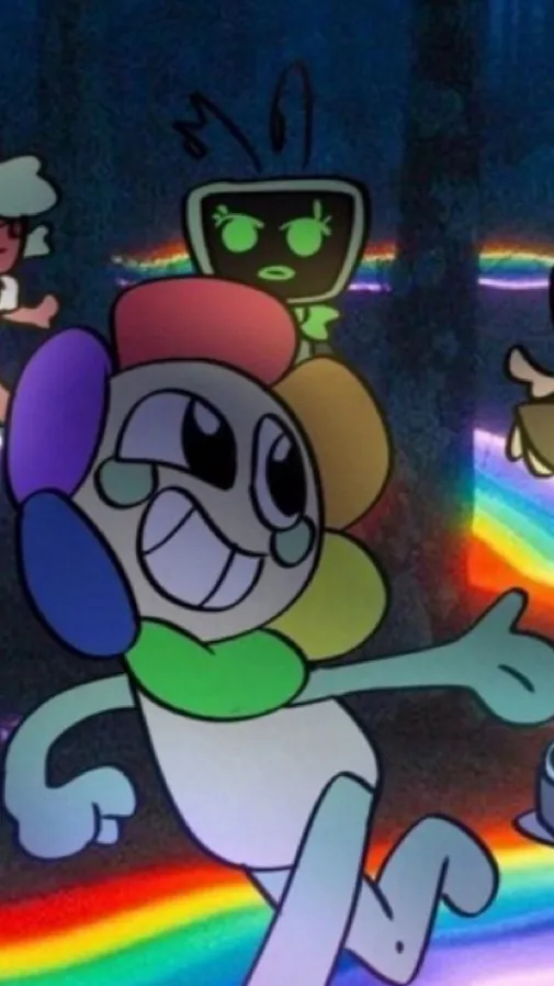 ai character: Dandy but sus background
