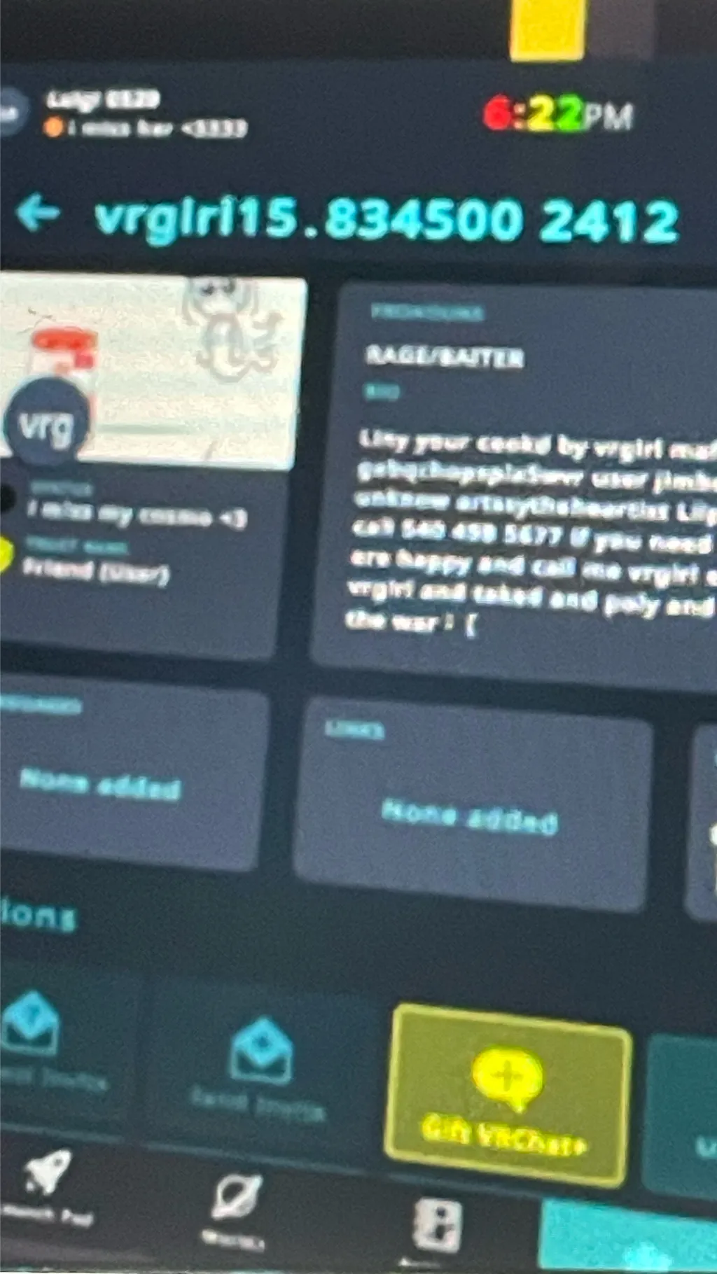 ai character: Vrgirl15 background