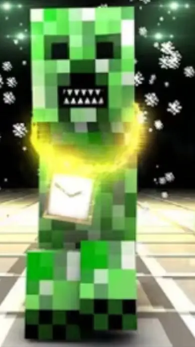 ai character: Creeper rap background