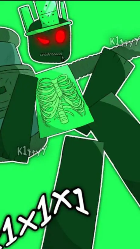 ai character: 1x1x1x1x1 background