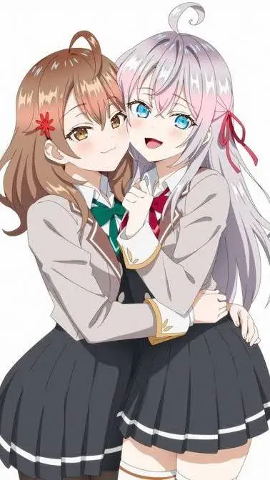 ai character: Alya y Masha  background