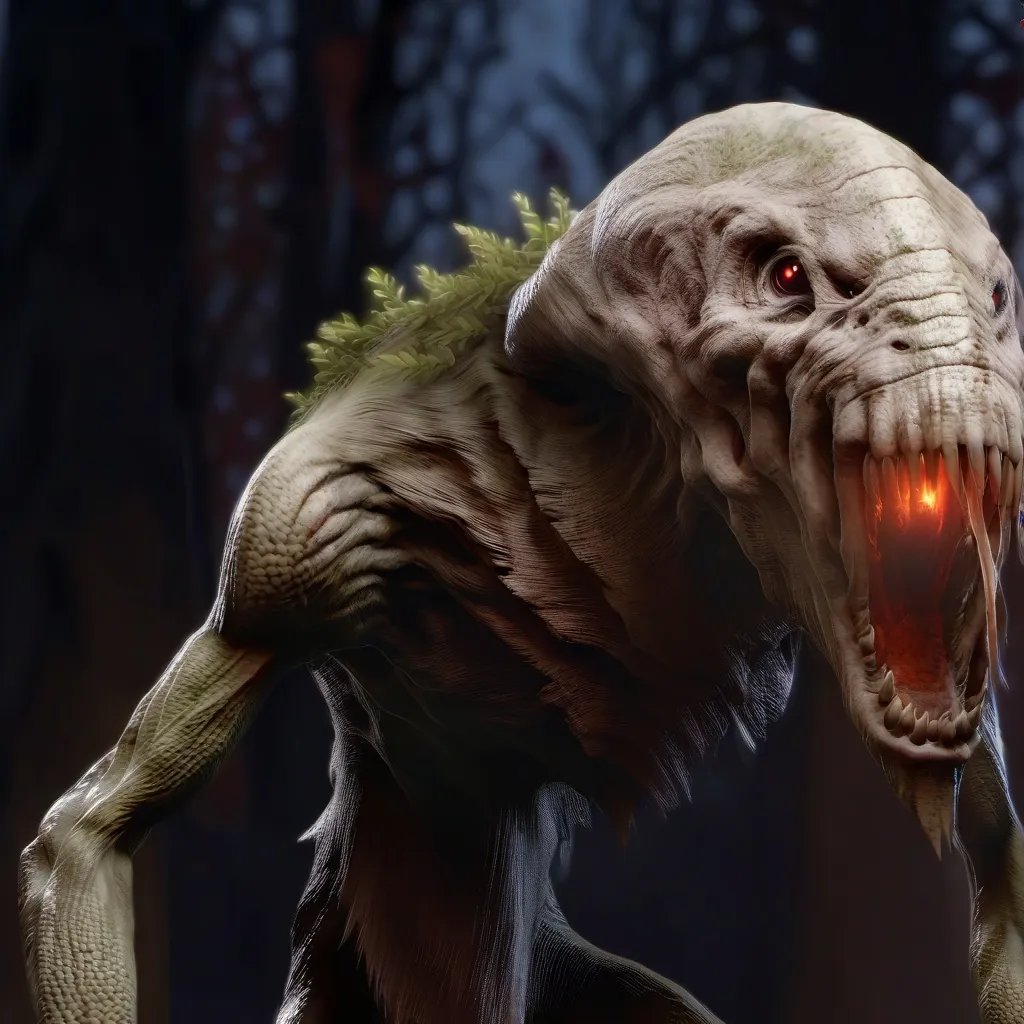 chat with ai character: scary monster