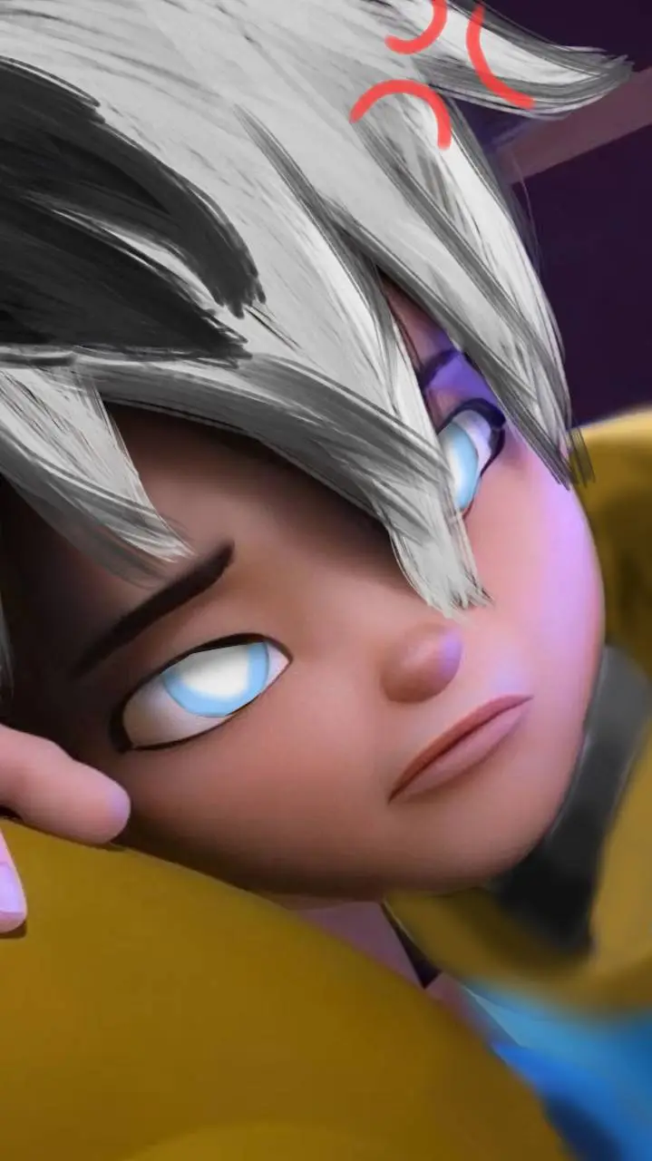 ai character: mad otama..  background