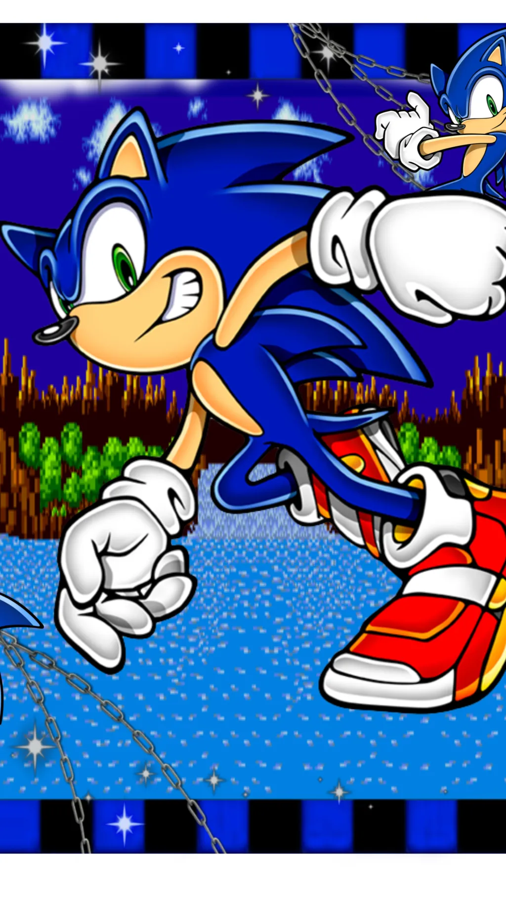 ai character: Sonic  background