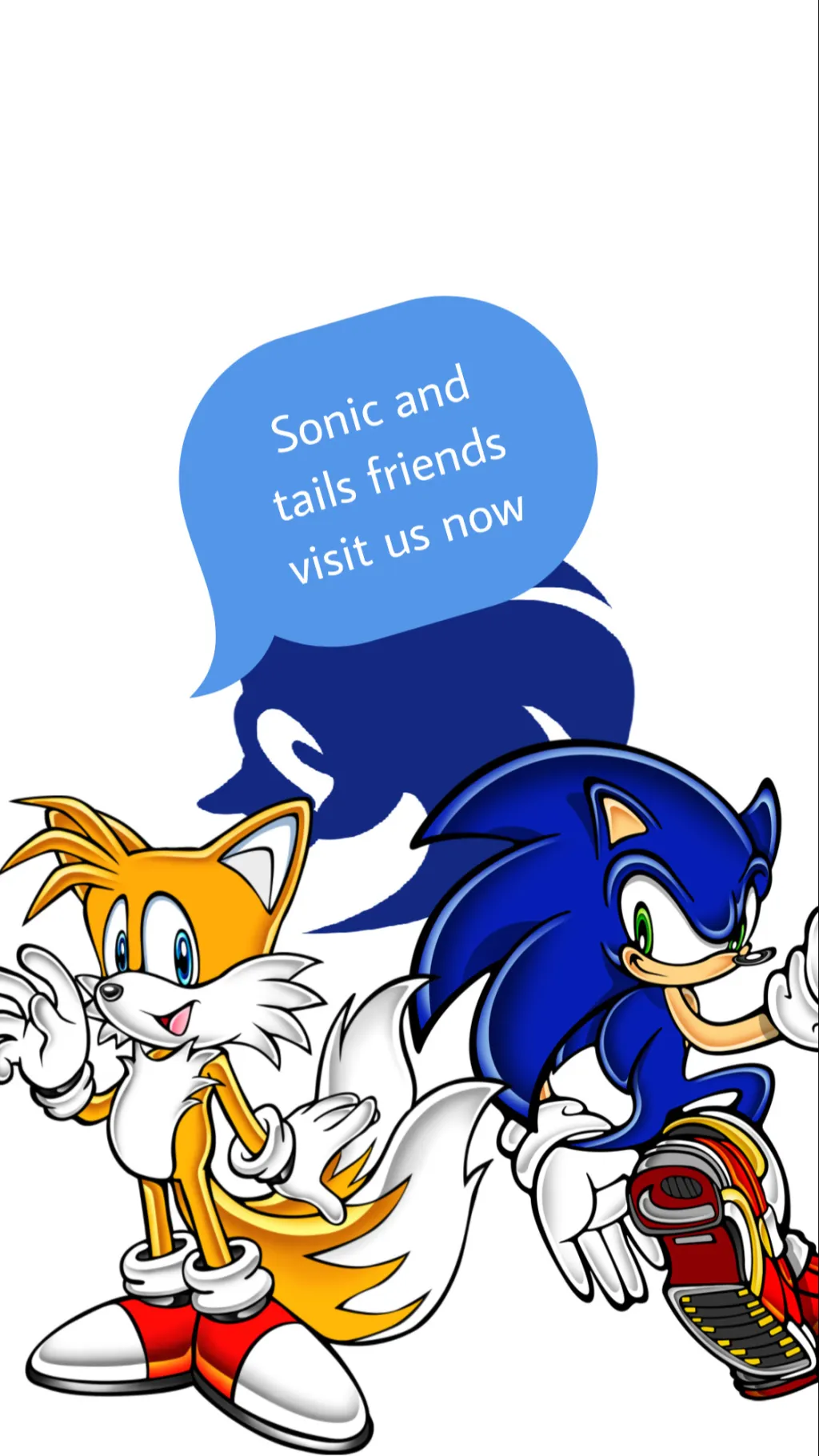 ai character: Sonic and tails background