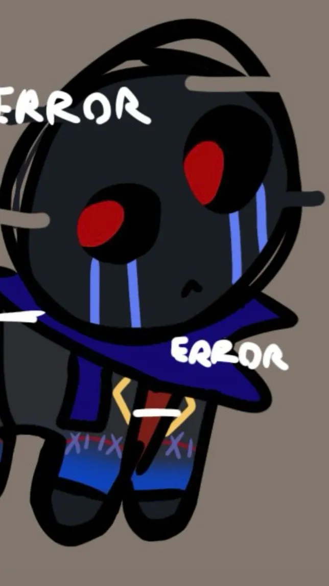 ai character: Error sans background
