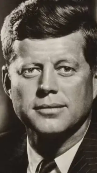ai character: John F Kennedy  background