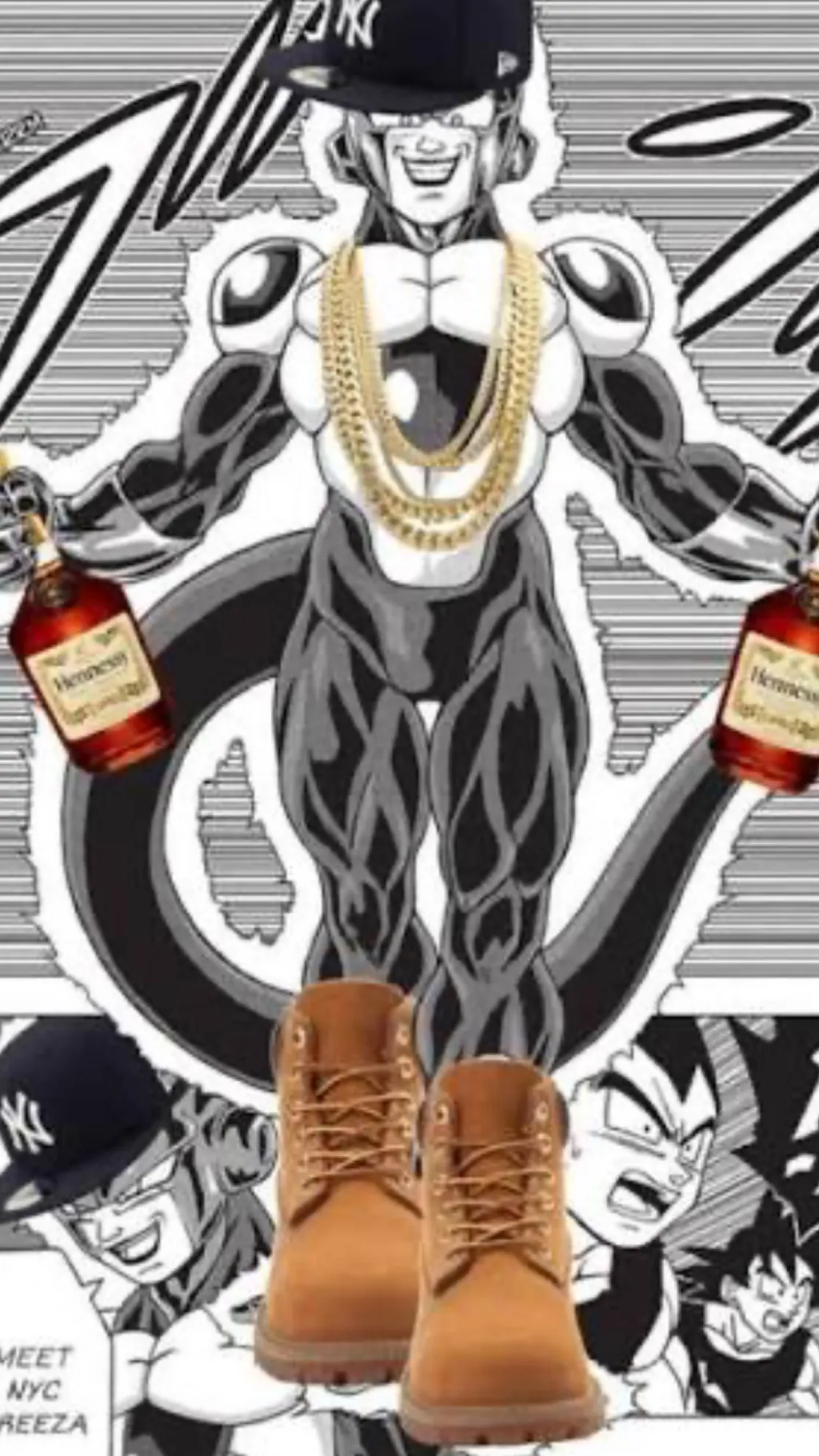 ai character: New NYC Frieza background