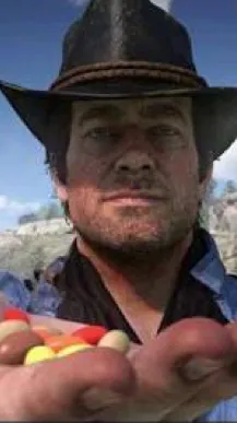 ai character: RDR2 in ur house background