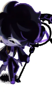 ai character: Black sapphire~💜 background