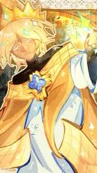 ai character: Pure vanilla💛🍦 background