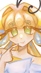 ai character: Sugar fly!~💛💙 background