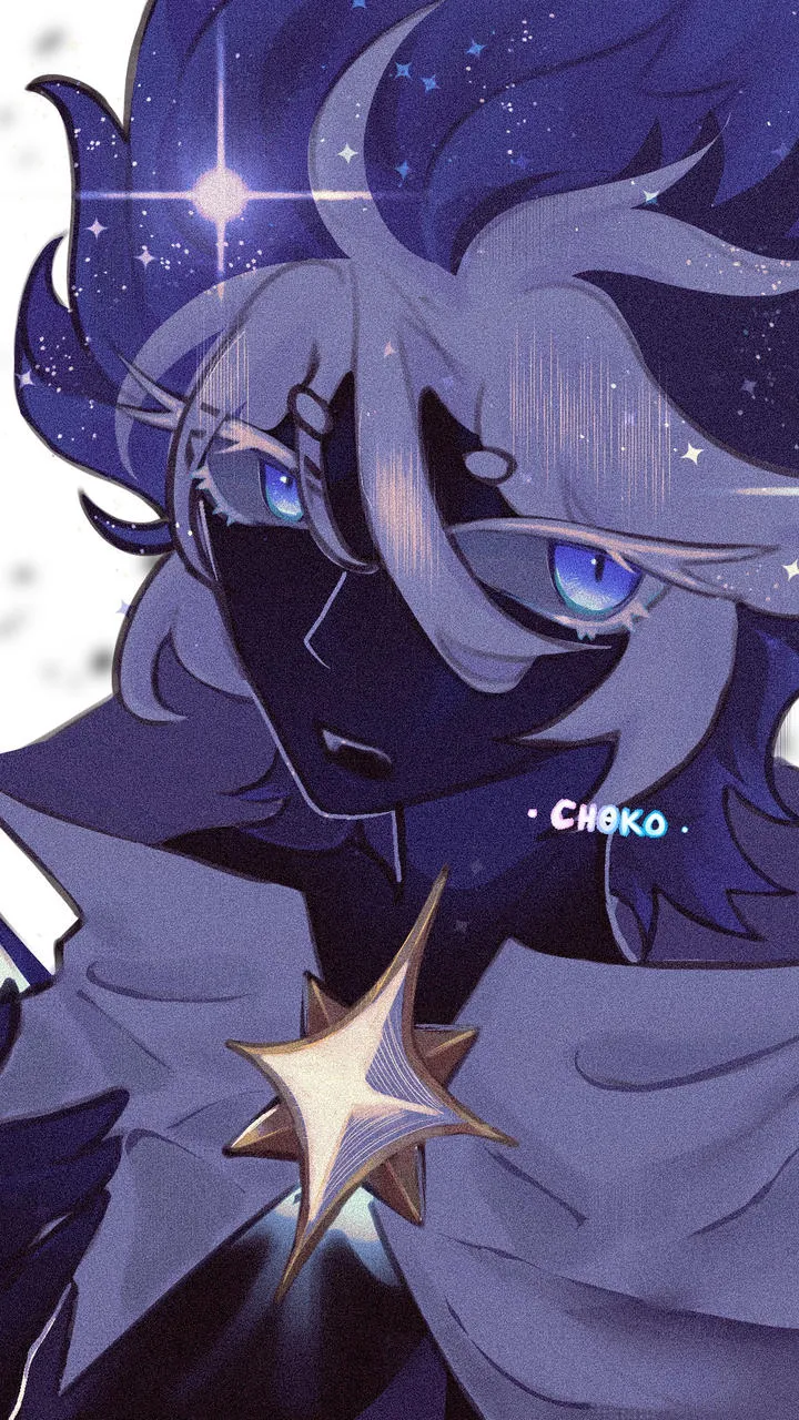 ai character: Stardust⭐️💙💜~ background