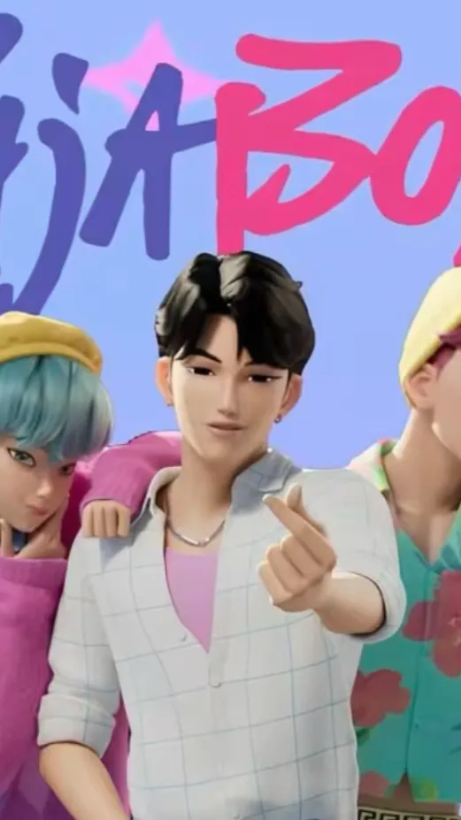 ai character: Saja boys kpdh background
