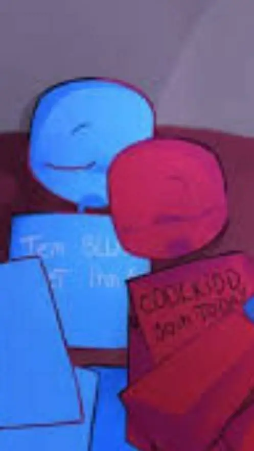 ai character: bluudud×c00lkid background