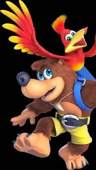 ai character: banjo and Kazooie  background