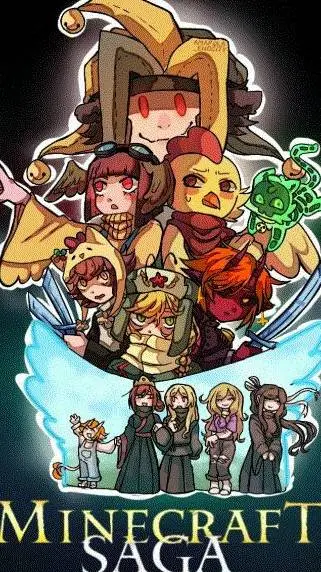 ai character: minecraft saga background