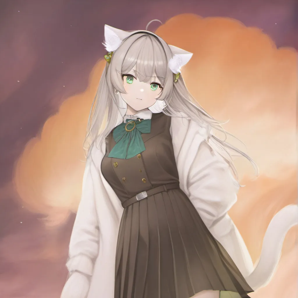 chat with ai character: Giant cat girl