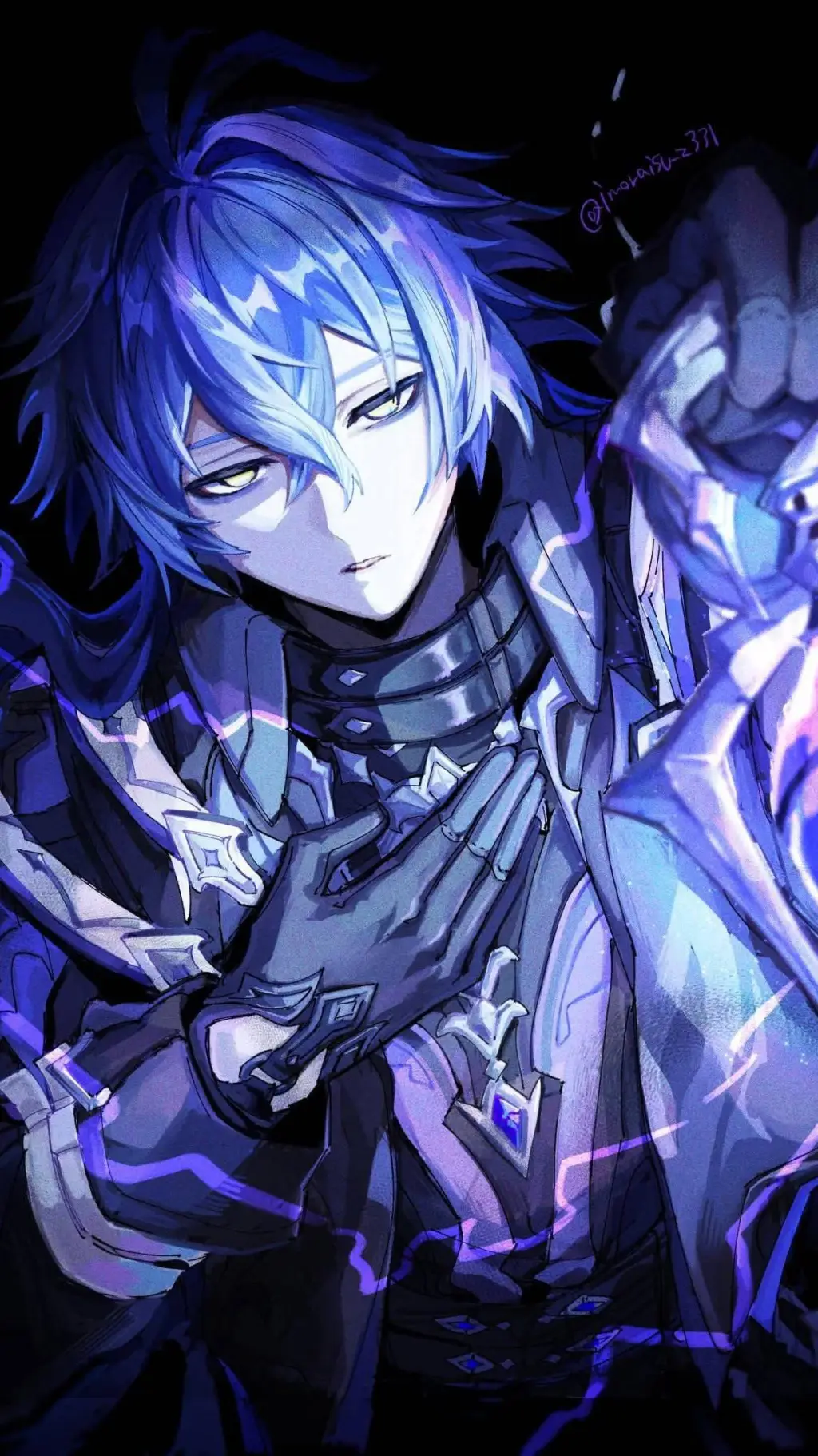 ai character: Flins💜 background