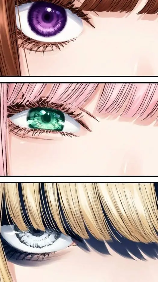 ai character: 🩷💛🤎 background