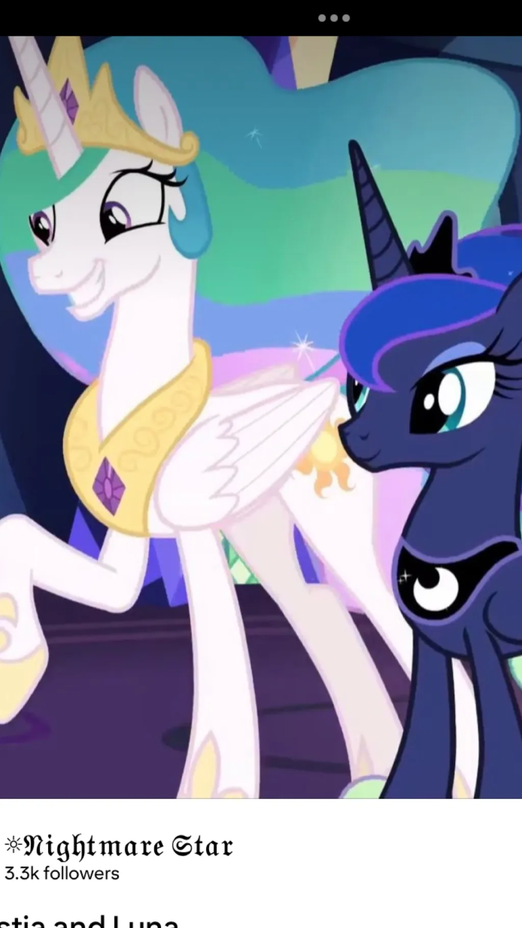 ai character: Celestia and Luna background